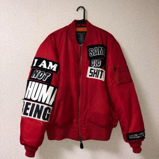 オフホワイト(OFF-WHITE)のI AM NOT A HUMAN BEING      MA_1(ブルゾン)