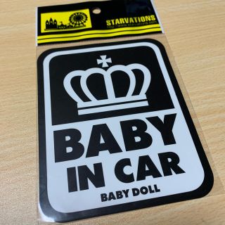 ベビードール(BABYDOLL)のベビド baby in car ステッカー ブラック(その他)