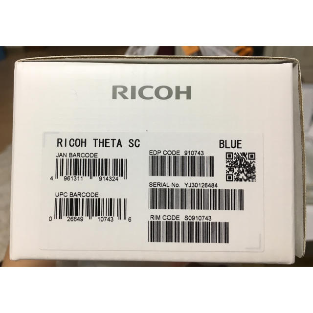 RICOH(リコー)のRICOH THETA SC ブルー スマホ/家電/カメラのカメラ(コンパクトデジタルカメラ)の商品写真