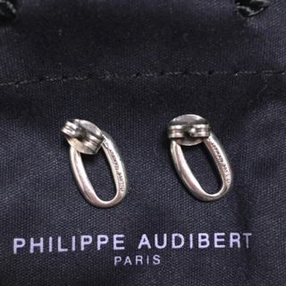 フィリップオーディベール(Philippe Audibert)のPHILIPPE AUDIBERT mini オーバルピアス (ピアス)