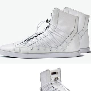 アディダス(adidas)のADIDAS SLVR （アディダス シルバー） PLIM LACE HIGH (スニーカー)