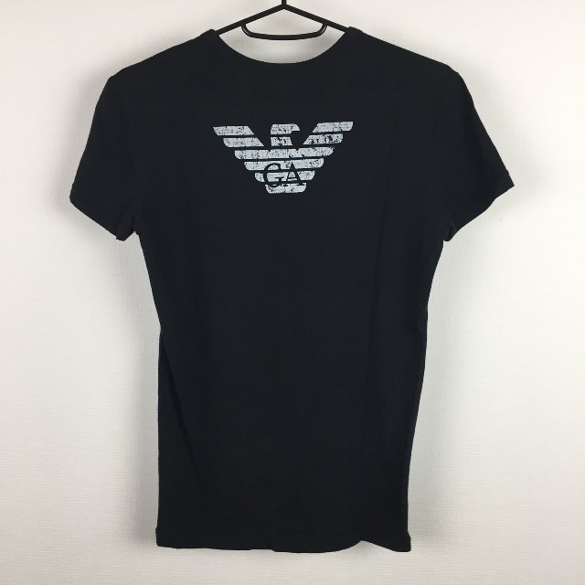 Emporio Armani(エンポリオアルマーニ)の美品 エンポリオアルマーニ 半袖Tシャツ ブラック サイズS メンズのトップス(Tシャツ/カットソー(半袖/袖なし))の商品写真