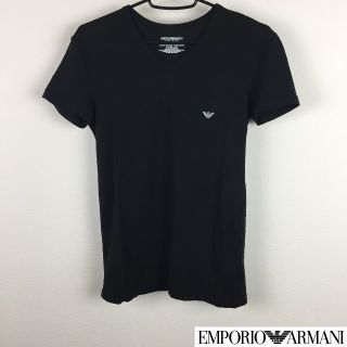 エンポリオアルマーニ(Emporio Armani)の美品 エンポリオアルマーニ 半袖Tシャツ ブラック サイズS(Tシャツ/カットソー(半袖/袖なし))