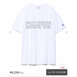 フレイアイディー(FRAY I.D)の新品 タグ付き【FRAY I.D×Champion】ロゴＴシャツ(Tシャツ(半袖/袖なし))