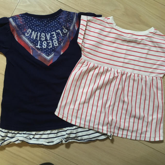 GLOBAL WORK(グローバルワーク)の95センチ Tシャツ セット キッズ/ベビー/マタニティのキッズ服女の子用(90cm~)(Tシャツ/カットソー)の商品写真