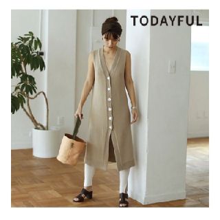 トゥデイフル(TODAYFUL)のyou様専用☆新品☆タグ付☆ニットロングベスト(ベスト/ジレ)