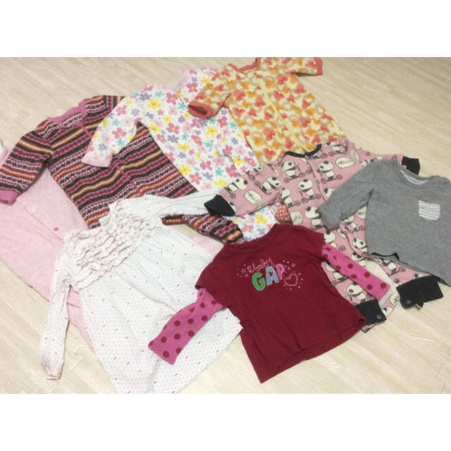 GAP(ギャップ)のベビー服 70size＋おくるみ キッズ/ベビー/マタニティのベビー服(~85cm)(カバーオール)の商品写真