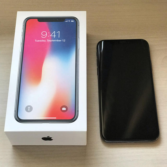 値下げ！iPhone X Space Gray 64 GB SIMフリー