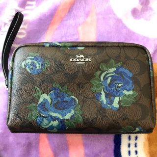 コーチ(COACH)の新品COACH 花柄ポーチ(ポーチ)