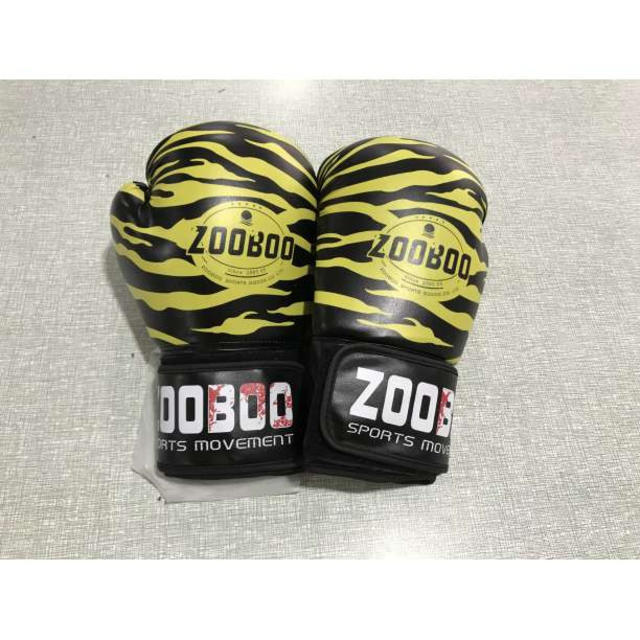 ZOOBOO 黄色 本格 ボクシング グローブ 10オンス キック 総合 格闘技 スポーツ/アウトドアのスポーツ/アウトドア その他(ボクシング)の商品写真