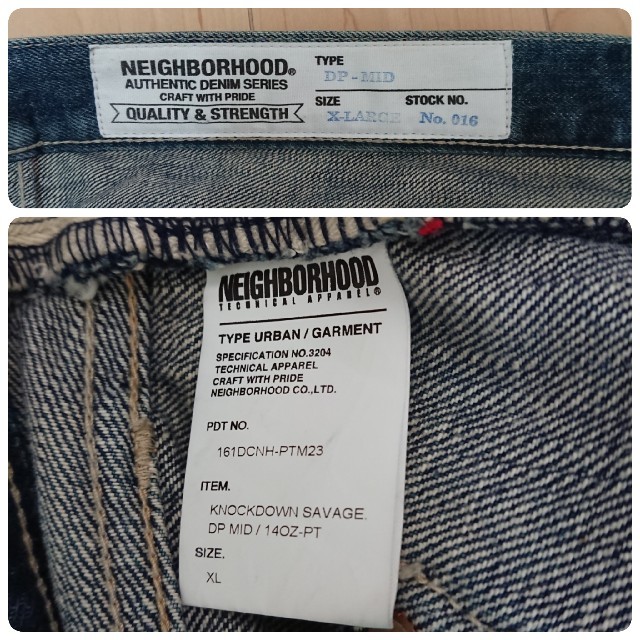 NEIGHBORHOOD - NEIGHBORHOOD KNOCKDOWN SAVAGE DP MID XL の通販 by