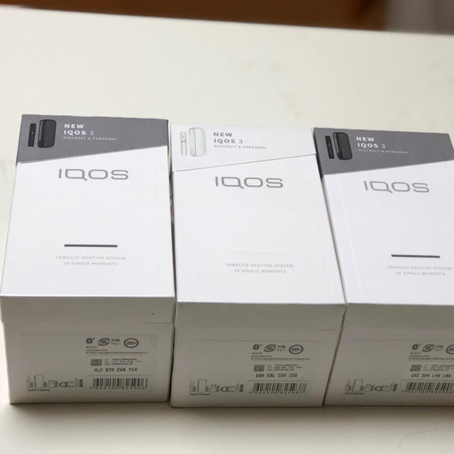 ファッション小物【新品 未開封】【バラ売り可】iQOS3 本体×3セット