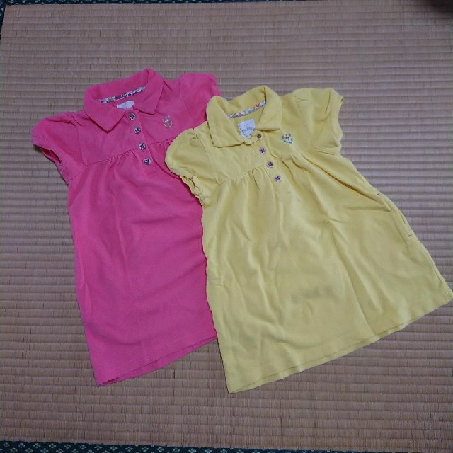 Branshes(ブランシェス)のブランシェスワンピース2枚組 キッズ/ベビー/マタニティのキッズ服女の子用(90cm~)(ワンピース)の商品写真