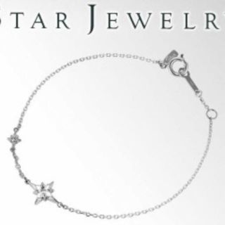 スタージュエリー(STAR JEWELRY)のスタージュエリー ブレスレット シルバー レディース シンプル ホワイトトパーズ(ブレスレット/バングル)