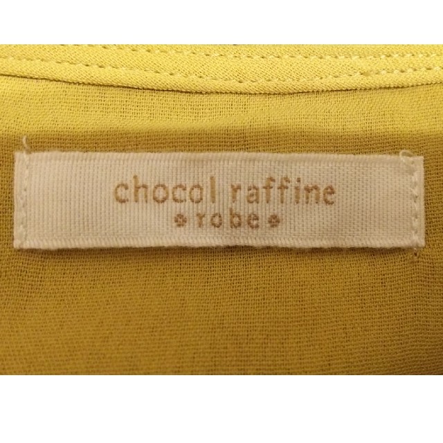 chocol raffine robe(ショコラフィネローブ)のトップス✾ブラウス✾シフォン✾イエロー レディースのトップス(シャツ/ブラウス(長袖/七分))の商品写真