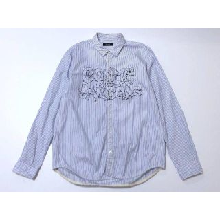 アンダーカバー(UNDERCOVER)のb24新品同様　アンダーカバー　×　DSMG　限定　ストライプ　裏縮絨シャツ3(シャツ)