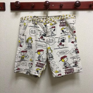 ブーフーウー(BOOFOOWOO)の美品 ブーフーウー PEANUTS スヌーピー ハーフパンツ Ｌ 大人用(ショートパンツ)