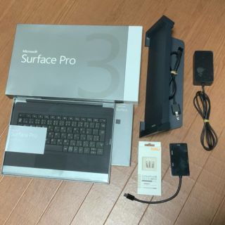 マイクロソフト(Microsoft)のSurfacePro3 Corei5  8G/256GB(SSD)OFFIC付(ノートPC)