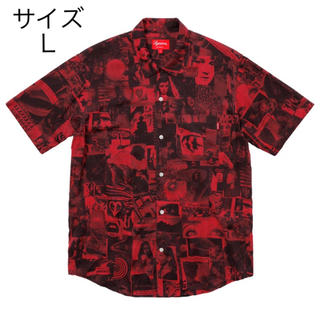 シュプリーム(Supreme)のSupreme Vibrations Rayon Shirt  L red 赤(シャツ)