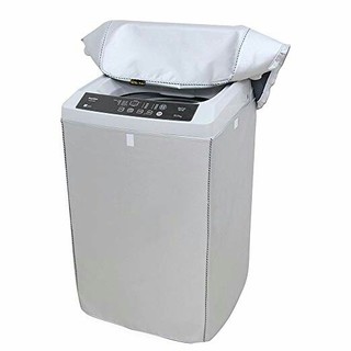 [Mr. You ]洗濯機カバー 防水生地 シルバー 防水 防塵 防湿 紫外線ブ(洗濯機)
