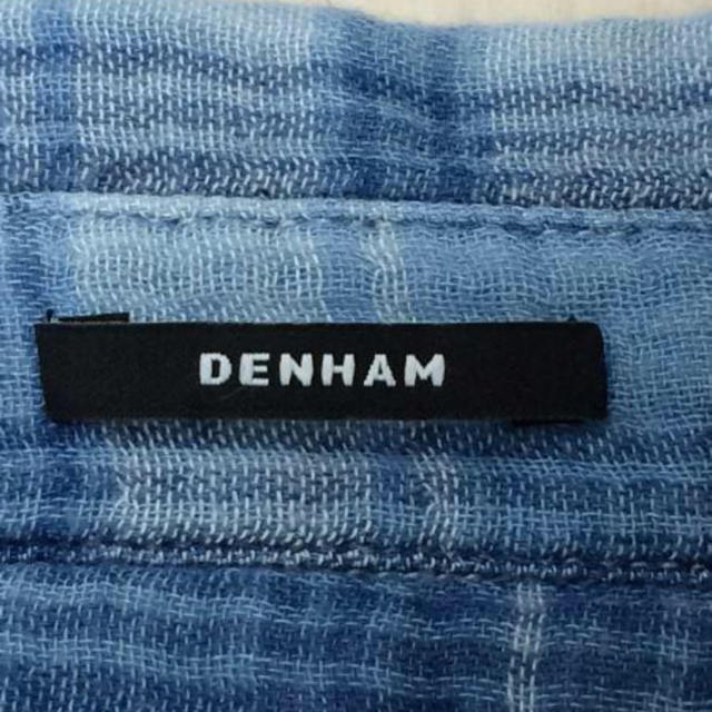 DENHAM(デンハム)のDENHAM  デンハム  長袖シャツ Lsize BLU チェック 春夏秋 メンズのトップス(Tシャツ/カットソー(七分/長袖))の商品写真