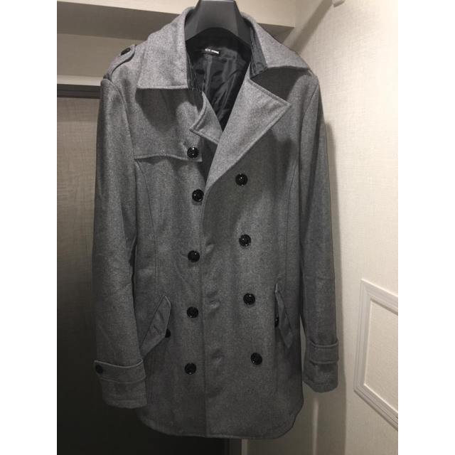 Pコート グレー サイズXL メンズのジャケット/アウター(ピーコート)の商品写真