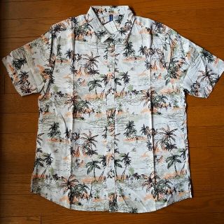 エイチアンドエム(H&M)の新品 完売 H&M アロハシャツ 白  ヤシの木 L(シャツ)