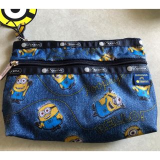 レスポートサック(LeSportsac)のCOSMETIC CLUTCH ミニオンズ デニム(トートバッグ)