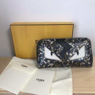 フェンディ(FENDI)のFENDI フェンディ  モンスター ラウンドジップ長財布(長財布)