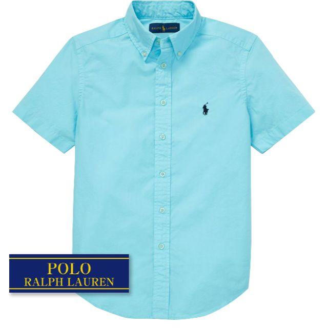 Ralph Lauren(ラルフローレン)の☆新品☆170 ラルフローレン コットンポプリンシャツ ライトブルー 4230 キッズ/ベビー/マタニティのキッズ服男の子用(90cm~)(ブラウス)の商品写真