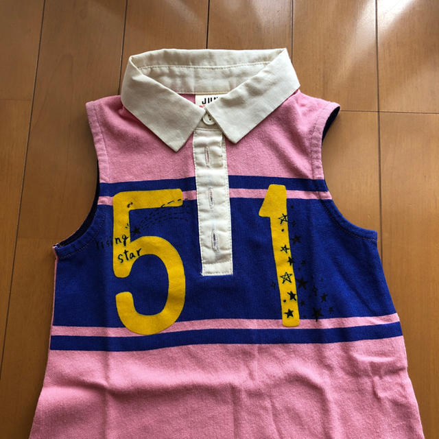 JUNK STORE(ジャンクストアー)のピンク ワンピース キッズ/ベビー/マタニティのキッズ服女の子用(90cm~)(ワンピース)の商品写真