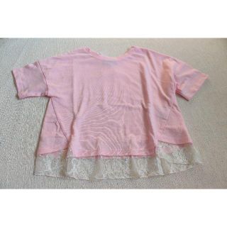 コムサイズム(COMME CA ISM)のB079★新品コムサイズムTシャツ110A 女の子用フォーマル レース ピンク(Tシャツ/カットソー)