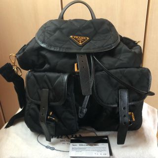 プラダ(PRADA)のプラダ♡レアキルティングバックパック♡(リュック/バックパック)