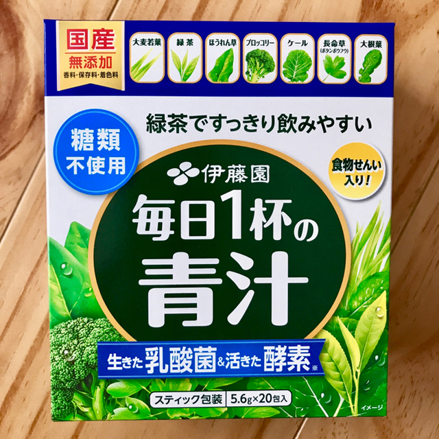 伊藤園(イトウエン)の伊藤園 毎日1杯の青汁 粉末タイプ (無糖) 5.6g×20包 食品/飲料/酒の健康食品(青汁/ケール加工食品)の商品写真