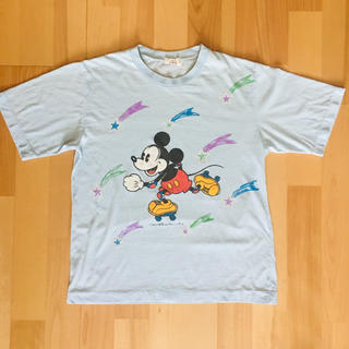 ディズニー(Disney)の値下げ！【日本製】レトロ ヴィンテージ ミッキーマウス Tシャツ ミッキー (Tシャツ(半袖/袖なし))