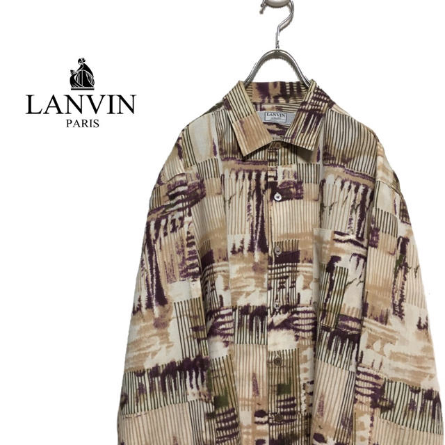 LANVIN ランバン デザインシャツ 柄シャツデザインシャツ柄シャツサイズ