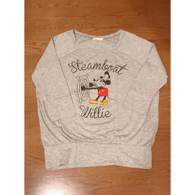 Disney(ディズニー)の蒸気船ウィリー 七分袖Tシャツ メンズのトップス(Tシャツ/カットソー(七分/長袖))の商品写真