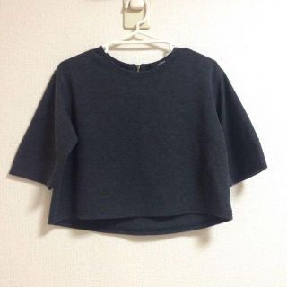 ダブルクローゼット(w closet)のWcloset グレーカットソー(カットソー(半袖/袖なし))