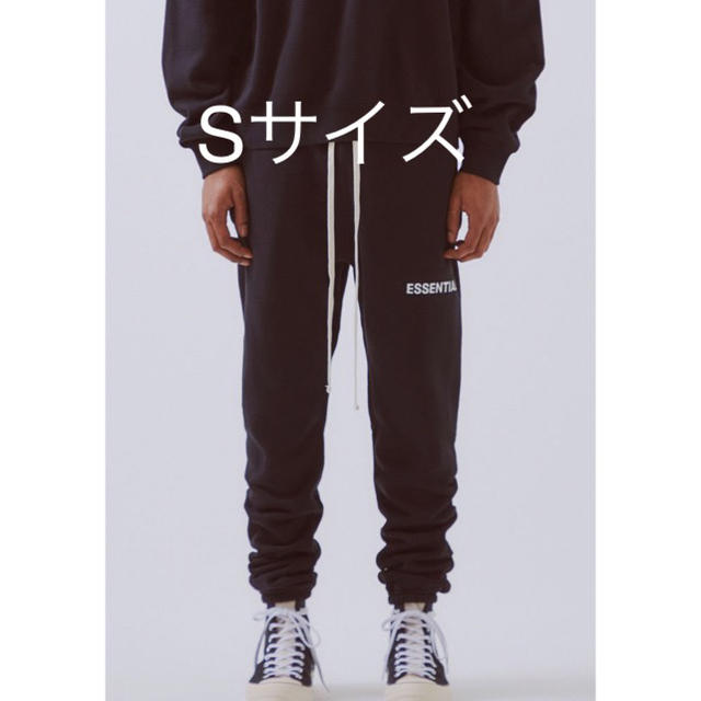 S fog essentials スウェットパンツ 黒 ブラック