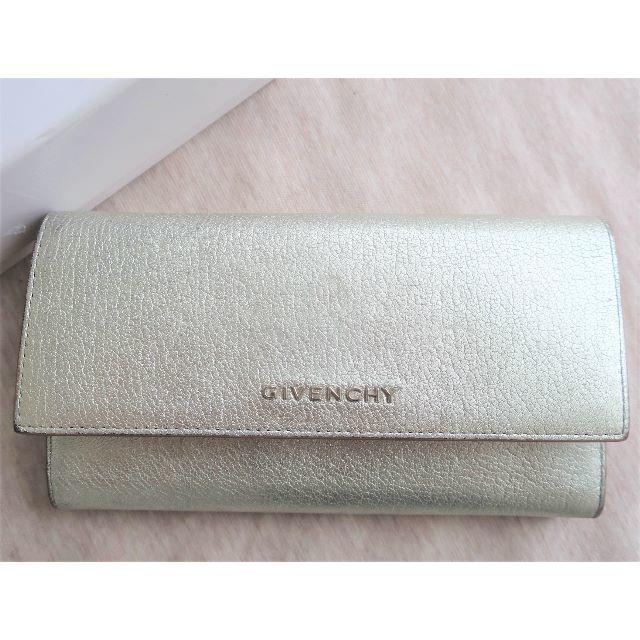 GIVENCHY ミナシオ様専用、GIVENCHY メタリックシルバーレザー長財布の通販 by SSS|ジバンシィならラクマ GIVENCHYとオーストリッチの財布になります。