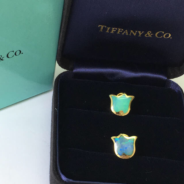 経典ブランド Tiffany イヤリング K18 オパール 激レア Co. & TIFFNY - Co. & イヤリング