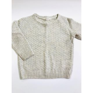 エイチアンドエム(H&M)の最終値下げ！H&M/ニット/ベージュ/110/120/男の子/古着(Tシャツ/カットソー)