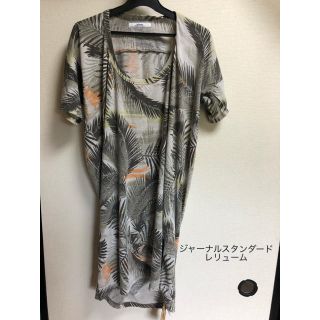 ジャーナルスタンダード(JOURNAL STANDARD)のジャーナルスタンダードレリューム 南国柄Tシャツワンピース(ひざ丈ワンピース)