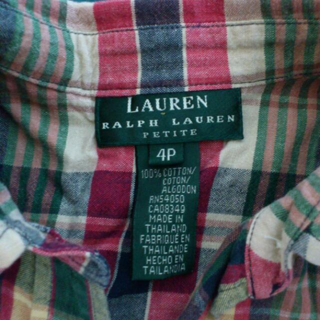Ralph Lauren(ラルフローレン)のRALPH LAUREN チェックシャツ レディースのトップス(カットソー(半袖/袖なし))の商品写真