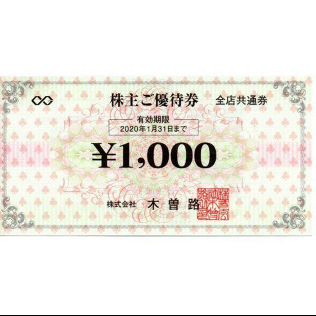 木曽路　株主優待　16000円 最新優待券/割引券