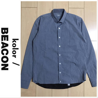kolor - 人気 美品 kolor BEACON カラービーコン タイプライターシャツ 