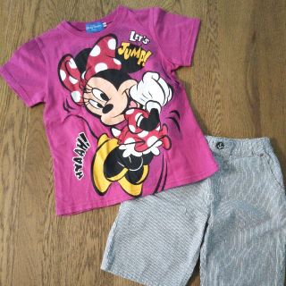 ディズニー(Disney)のディズニー ミニーTシャツ & TKショップ 短パンツ(Tシャツ/カットソー)