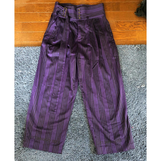 SHAREEF 2018SS STRIPE WIDE PANTS