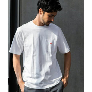 ダントン(DANTON)の新品 DANTON ポケットロゴ Tシャツ ホワイト 40(Tシャツ/カットソー(半袖/袖なし))