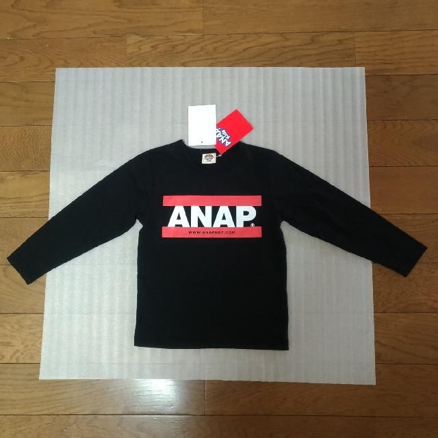 ANAP Kids(アナップキッズ)の★新品・タグ付★ ANAP KIDS ロングTシャツ 長袖 100サイズ キッズ/ベビー/マタニティのキッズ服女の子用(90cm~)(Tシャツ/カットソー)の商品写真